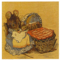 Гобелен Мышка с мышатами Беатрикс Поттер