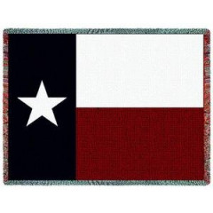 Плед-покрывало гобеленовое "Флаг Техаса 2"