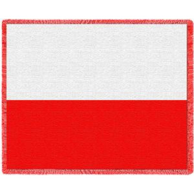 Плед-покрывало гобеленовое "Польский флаг"