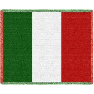 Плед-покрывало гобеленовое "Флаг Италии"