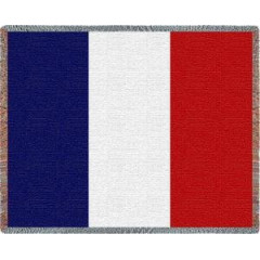 Плед-покрывало гобеленовое "Французский флаг"