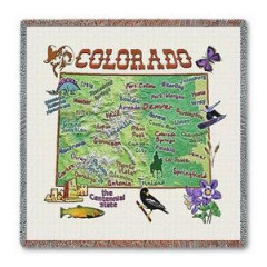 Плед-покрывало гобеленовое "Штат Колорадо"
