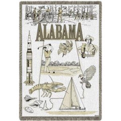 Плед-покрывало гобеленовое "Алабама Бросить"