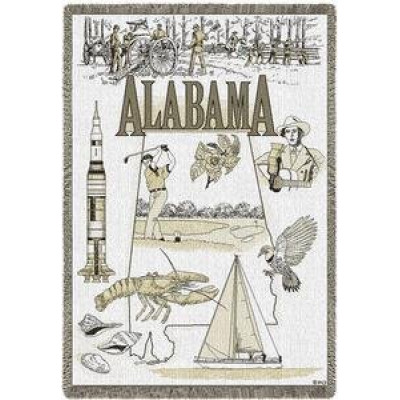 Плед-покрывало гобеленовое "Алабама Бросить"