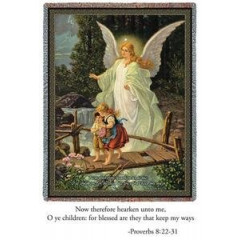 Плед-покрывало гобеленовое "Ангел и дети"