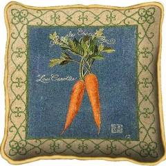 Подушка гобеленовая Морковь