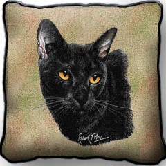 Подушка гобеленовая Бомбейская кошка