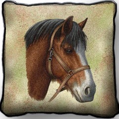 Подушка Клейдесдальская порода лошадей - тяжеловоз