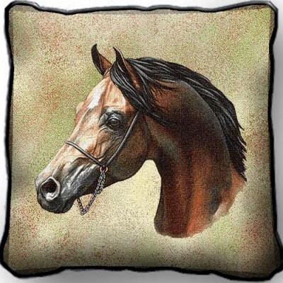 Подушка гобеленовая Аравийская лошадь