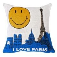 Наволочка гобеленовая "Я люблю Париж"