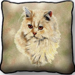 Подушка "Кремовая персидская кошка"