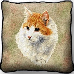 Подушка "Бело-рыжий кот"