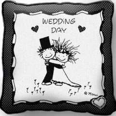 Подушка "В день свадьбы"